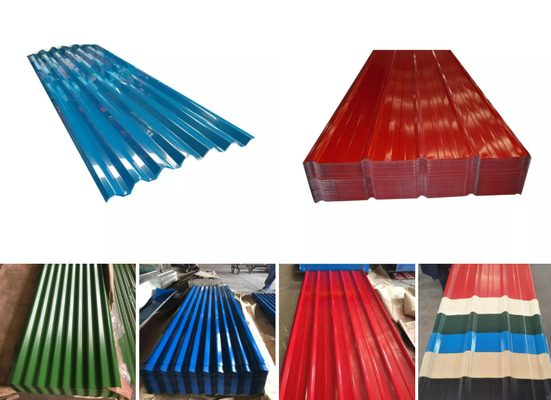 Color Coated Steel Roofing Sheets Tiles Plain For Wall Building