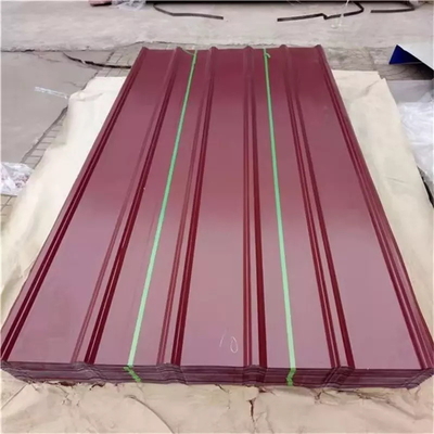PGI Corrugated Metal Roof Tiles Color Coated Galvanized For Building