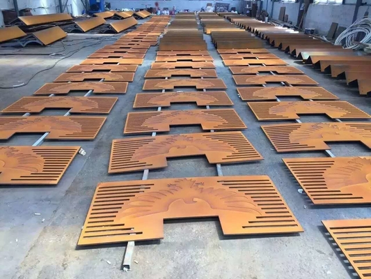AISI ASTM Weathering Steel Sheet Edge Installation Metal Edging
