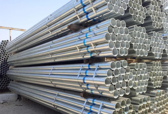Hot Dip GI Steel Pipe Q235 Q235 Welded Pre Galvanized Round Pipe