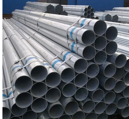 1.2-15.7mm Thickness GI Steel Material Hot Dipped Galvanized Round Steel Pipe
