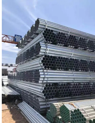 ASTM Hot Dipped Galvanized Tube 15.7mm Thickness For Building Scaffolding