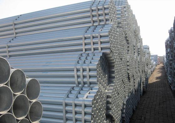 ASTM Hot Dipped Galvanized Tube 15.7mm Thickness For Building Scaffolding