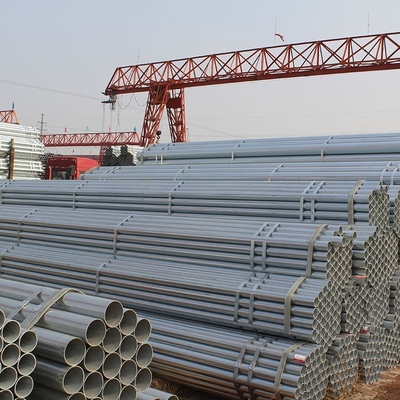 Welded Steel Gi Pipe Galvanized Coated Surface 10 - 80 mm Outer Diameter